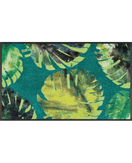 TAPIS PHILO LEAVES WASH AND DRY BY KLEEN-TEX