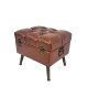 POUF COFFRE SIMILI CUIR - NAVAJO