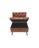 FAUTEUIL COFFRE SIMILI CUIR - NAVAJO - SOCADIS