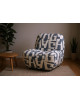 FAUTEUIL FAUTEUIL GEOMETRIQUE BOB BLEU SOCADIS