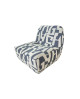 FAUTEUIL FAUTEUIL GEOMETRIQUE BOB BLEU SOCADIS