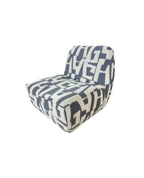 FAUTEUIL FAUTEUIL GEOMETRIQUE BOB BLEU SOCADIS