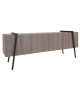 MEUBLE TV BOIS/METAL 2 PORTES - ART DE FER - SOCADIS