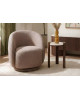 FAUTEUIL PIVOTANT HORTENSE BEIGE SOCADIS
