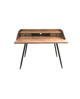 BUREAU BOIS PIN/METAL BILLY SOCADIS