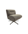 FAUTEUIL VINTAGE LEON GRIS CHINE SOCADIS