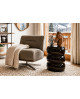 FAUTEUIL VINTAGE LEON GRIS CHINE SOCADIS
