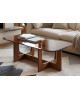 TABLE BASSE VERRE FUME BRUN LAZARE SOCADIS