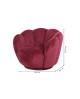 FAUTEUIL FLEUR - BORDEAUX SOCADIS