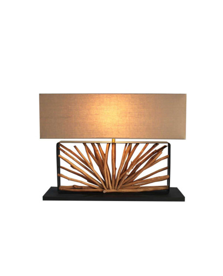 LAMPE SEA BOIS LONGAN ET HEVEA / STRUCTURE METAL- INTERIOR SOCADIS