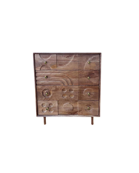 COMMODE 4 TIROIRS MOCHA MANGUIER SOCADIS