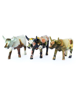 SET 3 VACHES MASTERS COLLECTION COWPARADE