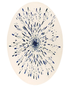 TAPIS DESIGNERS PAINT OVALE TOULEMONDE BOCHART