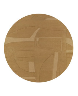 TAPIS DESIGNERS COLLAGE ROND TOULEMONDE BOCHART