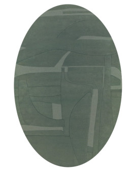 TAPIS DESIGNERS COLLAGE OVALE TOULEMONDE BOCHART