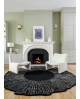 TAPIS DESIGNERS EYE FLOWER ROND TOULEMONDE BOCHART