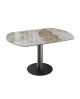 TABLE DE REPAS NEW LUNA MARBRE CALCATTA AKANTE