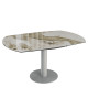 TABLE DE REPAS NEW LUNA MARBRE CALCATTA AKANTE