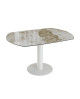 TABLE DE REPAS NEW LUNA MARBRE CALCATTA AKANTE