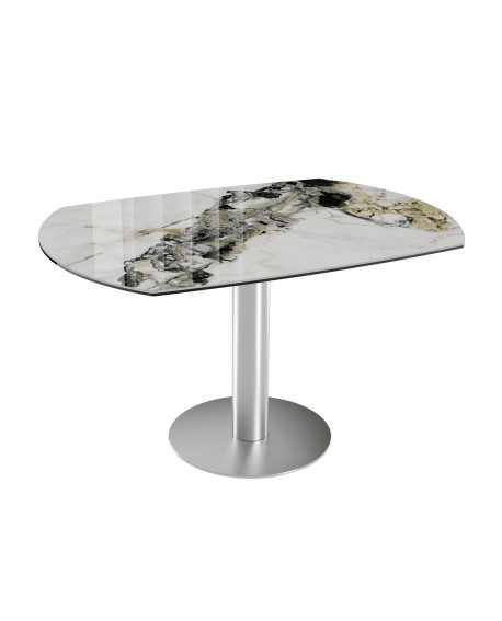 TABLE DE REPAS NEW LUNA MARBRE DORO AKANTE