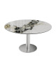 TABLE DE REPAS NEW LUNA MARBRE DORO AKANTE