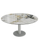 TABLE DE REPAS NEW LUNA MARBRE DORO AKANTE