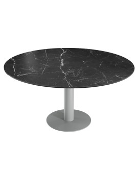 TABLE DE REPAS NEW LUNA MARBRE MARQUINA AKANTE