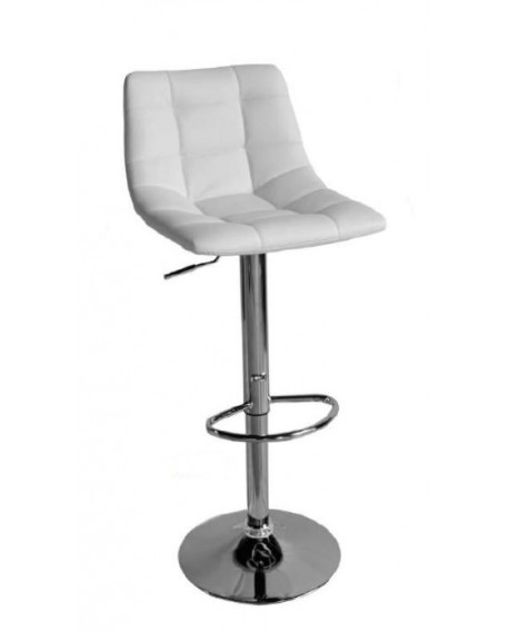 TABOURET CAPI CAPITONNE BLANC