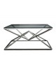 TABLE DE SALON LOUXOR CHROME GALEA