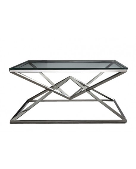 TABLE DE SALON LOUXOR CHROME GALEA