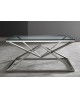 TABLE DE SALON LOUXOR CHROME GALEA