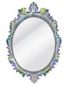 MIROIR OVALE VERSAILLES SILVER LINE TOM'S DRAG