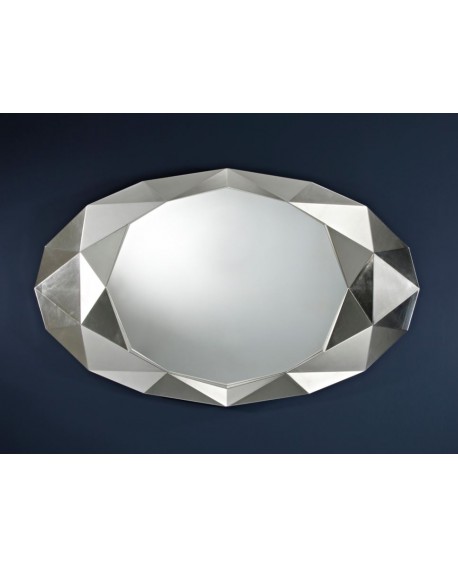 MIROIR OVALE PRECIOUS SILVER