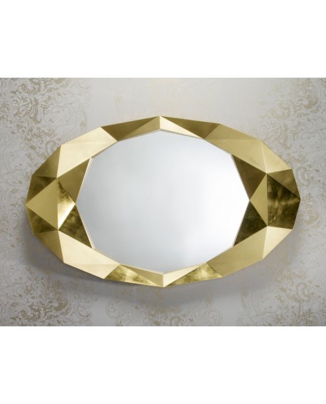 MIROIR OVALE PRECIOUS GOLD