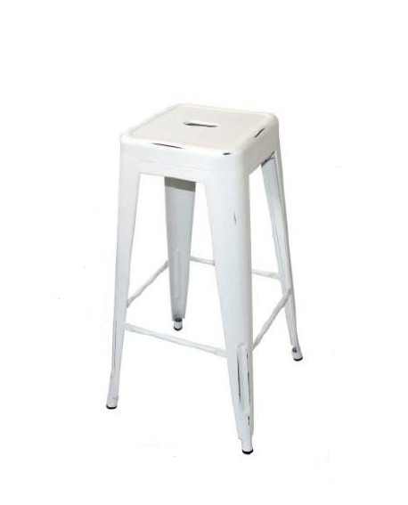 TABOURET VOLT BLANC VIEILLI