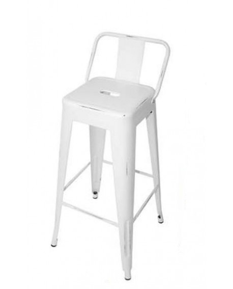 TABOURET VOLT ALTO BLANC VIEILLI