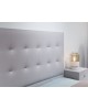 TETE DE LIT AUTRUCHE BLANCHE SO SKIN IDASY
