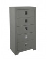 CHIFFONNIER 5 TIROIRS GRIS SO SKIN IDASY