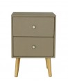 TABLE DE CHEVET TAUPE SO SKIN IDASY