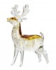 SCULPTURE CERF VERRE GILDE