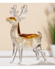 SCULPTURE CERF VERRE GILDE