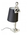 LAMPE STATUE MAN GILDE
