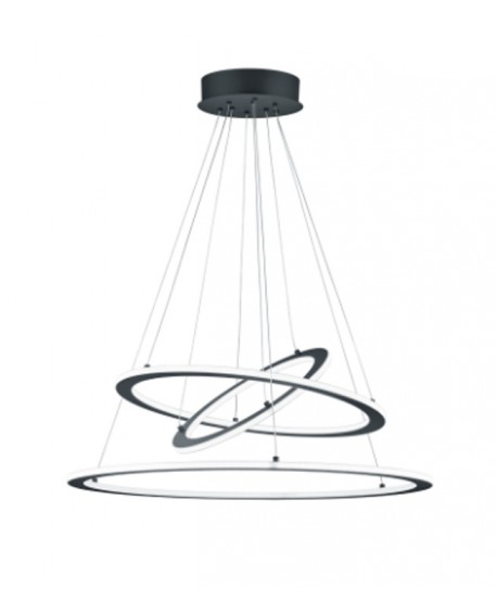 SUSPENSION LED DURBAN ANTHRACITE TRIO