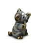 STATUETTE BEBE CHAT RAYE DE ROSA