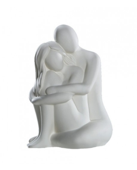SCULPTURE COUPLE CÂLINS CERAMIQUE GILDE