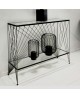 CONSOLE NOIRE DESIGN GEOMETRIQUE SO SKIN IDASY