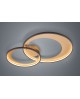 PLAFONNIER LED GRANADA NOIR DORE GRAND MODELE TRIO