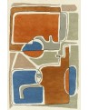 TAPIS DESIGNERS BLEU DES YEUX TOULEMONDE BOCHART