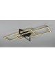 PLAFONNIER LED SALINAS BRONZE SATINE/NOIR MAT TRIO