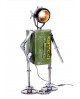 LAMPE ROBOT METAL VERT GILDE